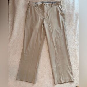Footjoy Pants Mens Size 38x30 Golf Chino Khaki Flat Front Performance Stretch FJ